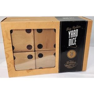 Big Roller Yard dice from Wembley 4" square Dice Great for any outdoor Space E2